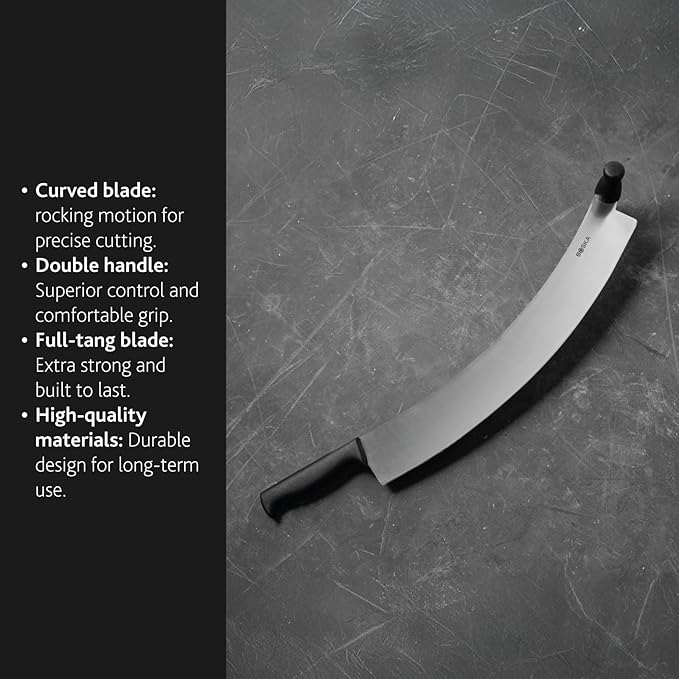 Boska Professional Cheese Knife Large - Cheese cutter for cheese wheels - 380 mm - Double handled - Easy to clean