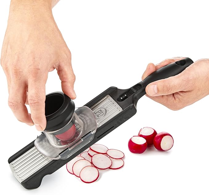 PL8 Professional Thin Slicer – Adjustable Stainless Steel Mandoline for Precision Slicing of Garlic, Radishes, Carrots, Cucumbers, and More