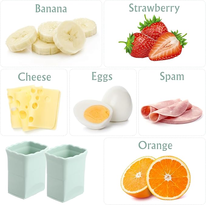 2Pcs Fruit Slicer Egg Slicer Strawberry Cutter Stainless Steel Slicing Tools for Egg Soft Fruits and Vegetables Green