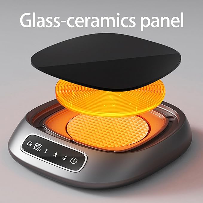 Coffee Mug Warmer,Cordless Coffee Warmer, USB Rechargeable,Multipurpose Advanced Temperature Control Heating Pad,Fast Plate Portable Drink Heater for Desk, Kitchen, Travel