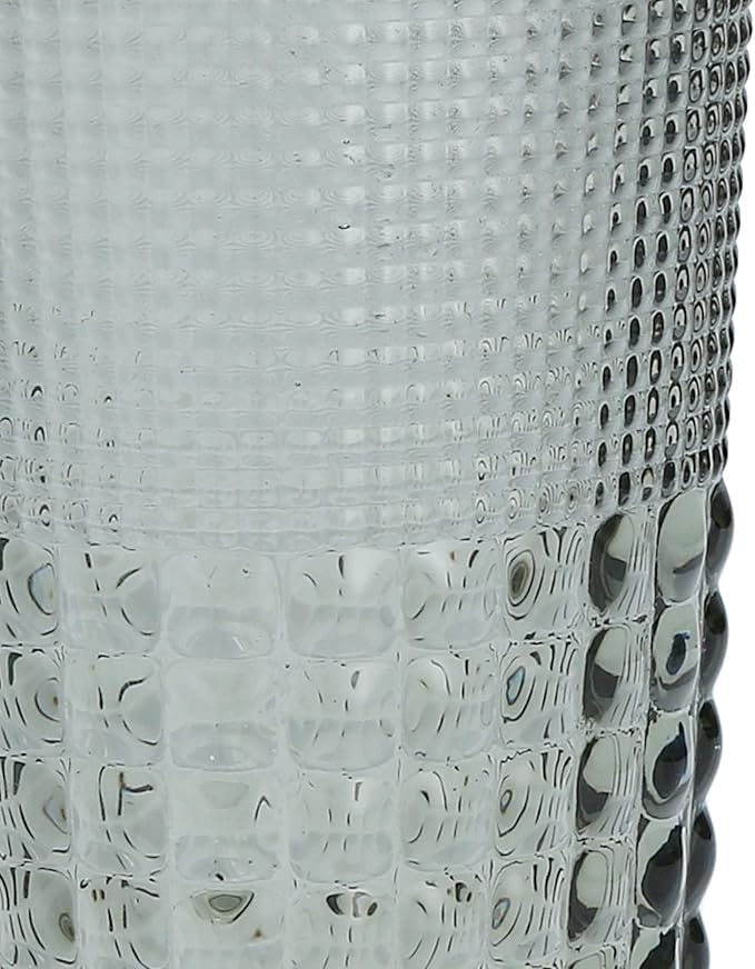 Fortessa Malcolm Double Old Fashioned Cocktail Glass 6 Pack, 11.5-Ounce, Smoke Gray