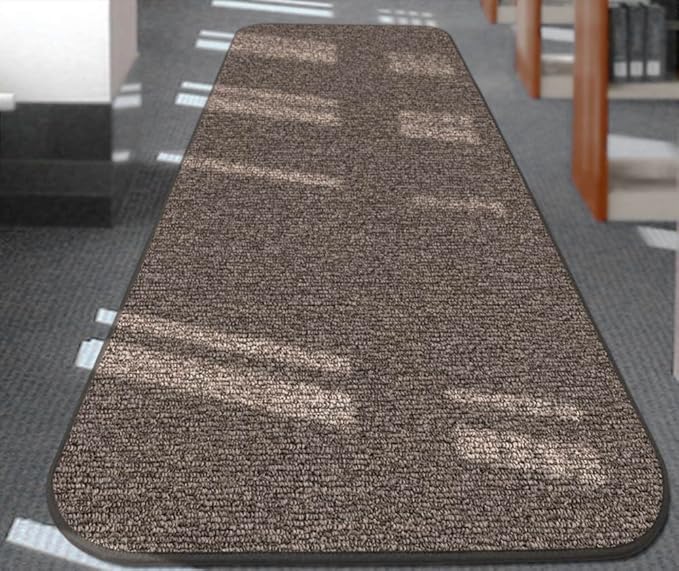 House, Home and More Skid-Resistant Carpet Runner - Pebble Gray - 24 Feet X 48 Inches