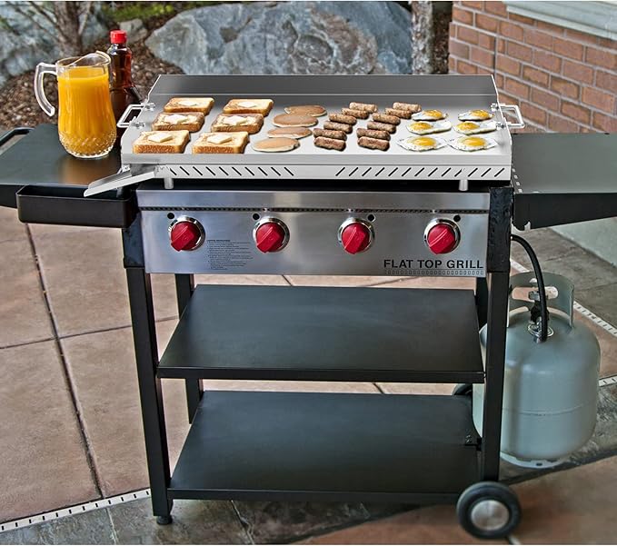 Stanbroil Stainless Steel Flat Top Griddle for Camp Chef 4 Burner Grills, FTG600, FTG900PG, Replacement for FTG600P, Cooking Dimensions: 28" x 17"