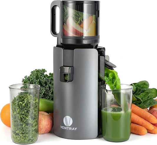 Juicer Machine with 4.7" Wide Feed Chute for Small Family, Professional Cold Press Juicer for Whole Vegetables & Fruits, Juice Extractor High Juice Yield, Easy to Clean