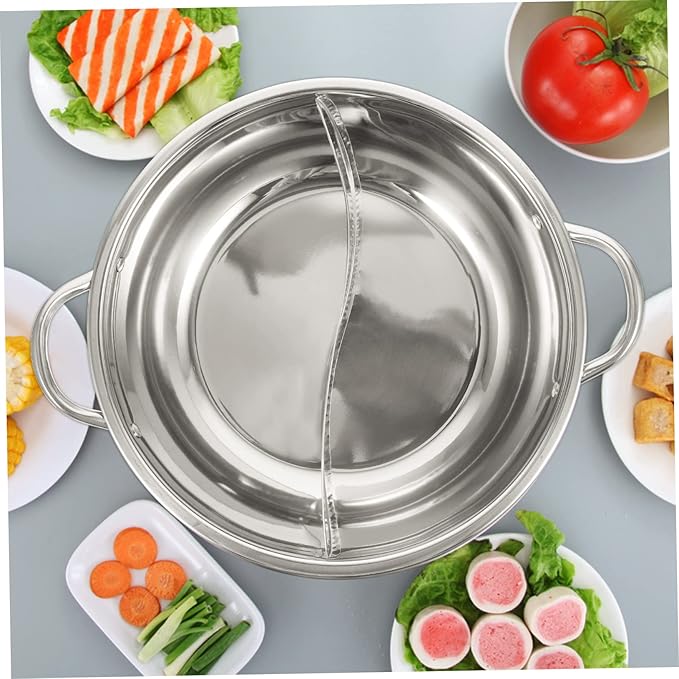 Shabu Shabu Split Hot Pot Electric 304 Stainless Steel Double Flavor Hot Pot Cooker