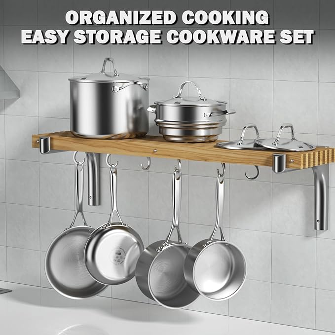 Cooks Standard Multi-Ply Clad Saucepan, 3 Quarts, Silver