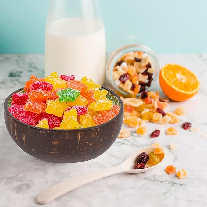 ChezMax Natural Coconut & Mother of Pearl Inlaid Shell Key & Storage Bowl for Entryway Table, Nuts, Fruits & Dry Snack Storage, Round Handcrafted Decoration Bowl