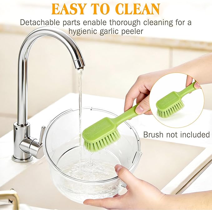 Automatic Grape Peeler Machine, Electric Garlic & Cherry Tomato Peeler Skin Remover Tool for Small Fruits, 20s Fast Peeling, Effortless Peeling Gadget for Home Kitchen Use
