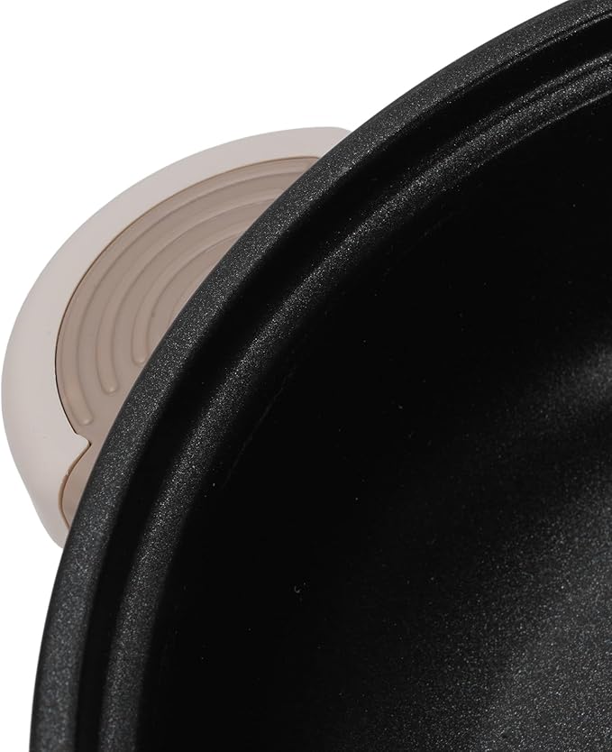 Hot Pot Electric with Steamer, 800W 3L Anti Scald Multifunctional Electric Cooker with Food Grade Nonstick Coating & Steam Basket for Steak Rice Noodles Soup (US Plug)