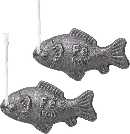 Iron Fish Cooking Tool, Natural Iron Supplement to Support Iron Levels for Vegans, Athletes, Pregnant Women, and Children – Safe & Effective Cooking Tool for Reducing Iron Deficiency (2Pack)