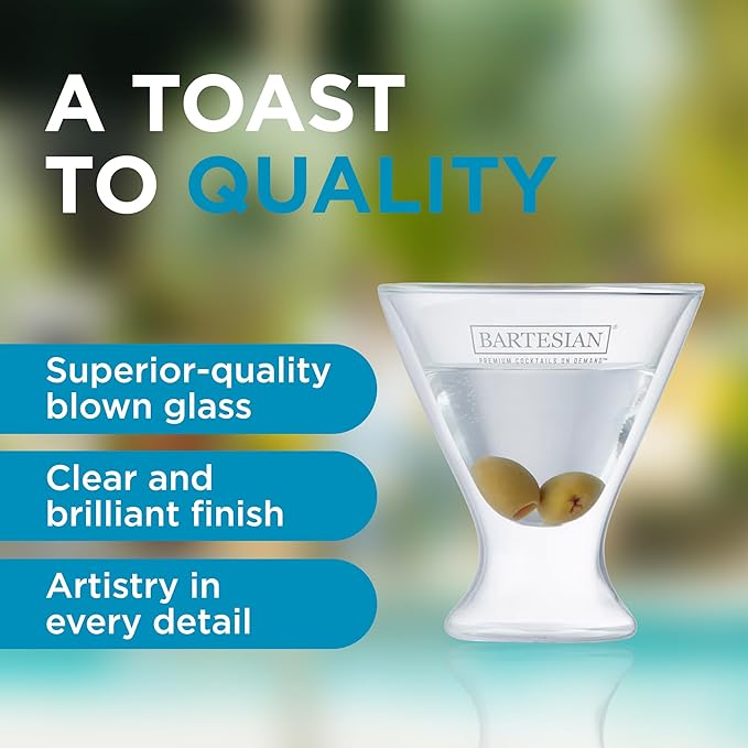Stemless Martini Glassware - Set of 2 Set of 2