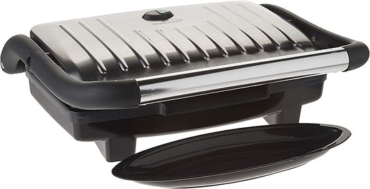 Brentwood TS-611 Compact Panini Press & Sandwich Maker,1000-Watt, Non-Stick,Stainless Steel