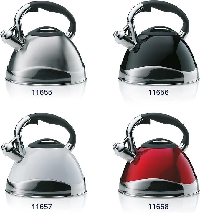 Kela Kera Kettle, Black, 11656, Size: Diameter: 8.7 x Height: 8.5 inches (22 x 21.5 cm)
