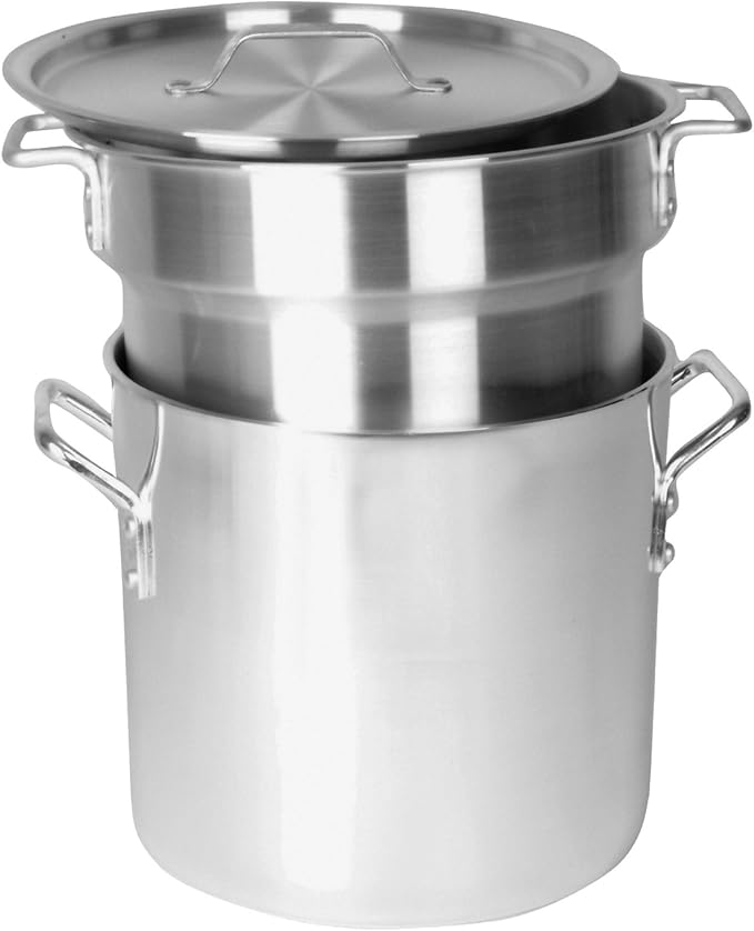 Excellante 16 Quart Aluminum Heavy Gauge Double Boiler Satin Finish