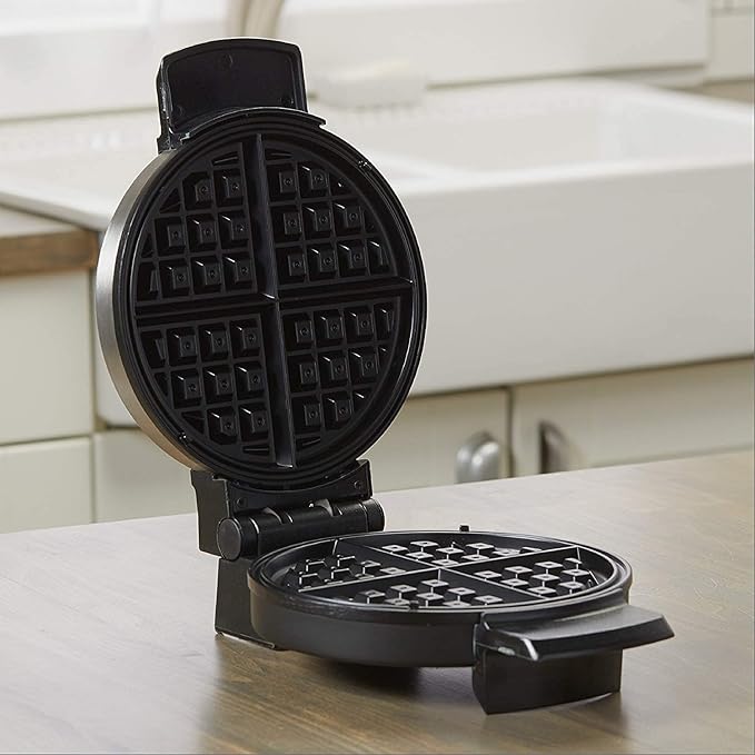 BLACK+DECKER WMB500 Traditional Belgian-Style Waffle Maker, Stainless Steel