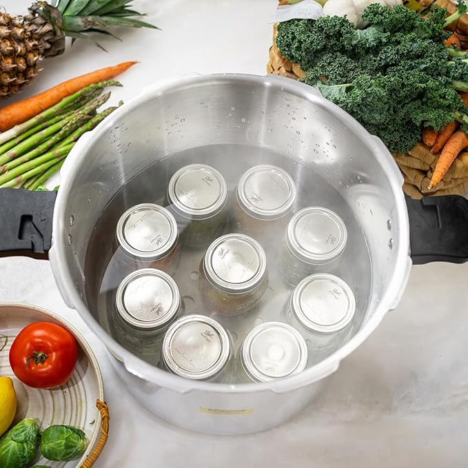 Barton Pressure Canner Release Valve Aluminum Canning Pot Cooker Pot Stove Top Instant Fast Cooking Pot Stewing Locking System (23.3 Quarts)