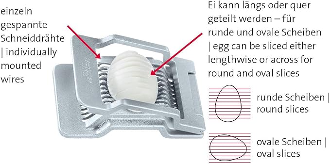 Westmark Egg Slicer Justus, Grey
