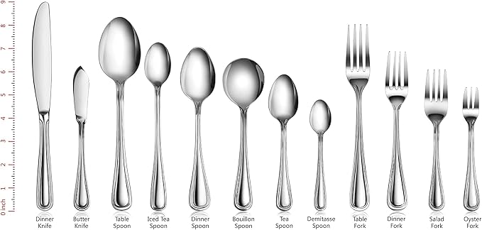 New Star Foodservice 58062 Slimline Pattern, 18/0 Stainless Steel, Salad Fork, 6.25-Inch, Set of 12