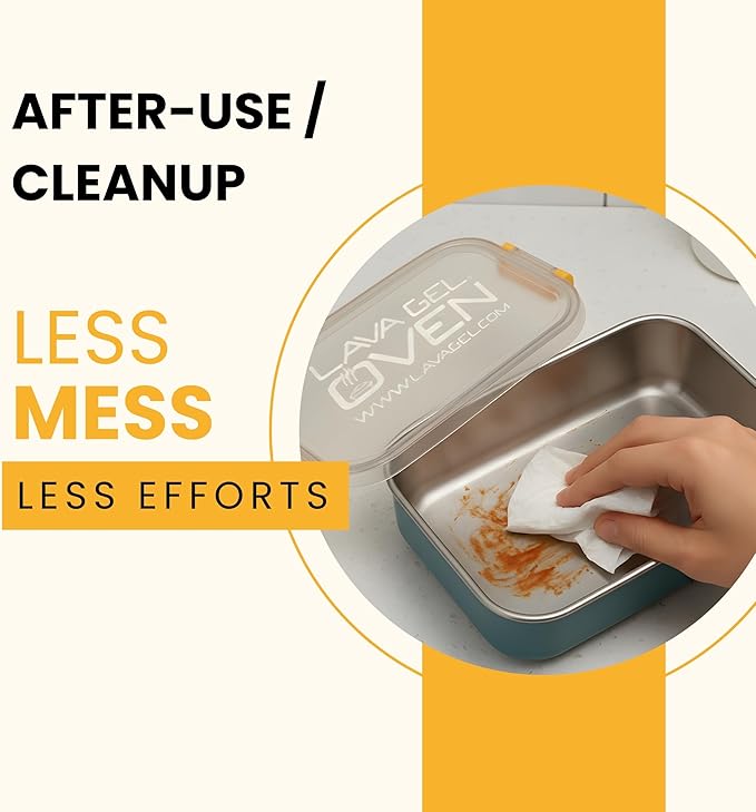 Oven – Flameless Self-Heating Lunch Box & Portable Food Warmer – No Fire or Plugs – Heats Cans, MREs & Meals in 10 Min – Perfect for Camping, Travel, Emergencies & Office