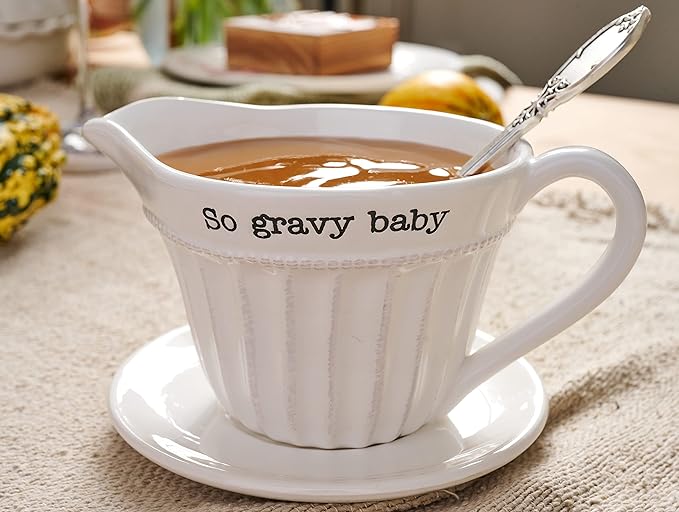 GRAVY BOAT SET