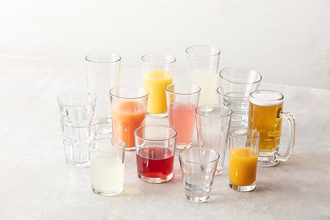 Fortessa Basics Elixir Old Fashioned/Rocks Everyday Glass, 7 Ounce, Set of 12