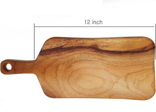 BOUMBI Fragrant Camphor Laurel Wood Reversible Cutting Board ((15.7x6.3x0.55 inches) paddle)