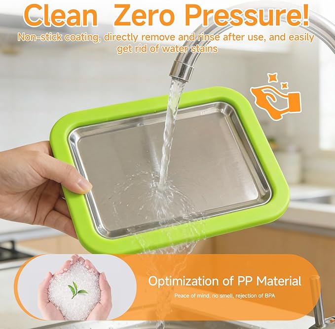 2026 Rolled Ice Cream Maker - 3-Minute Portable Ice Cream Machine with Stainless Steel Freeze Tray & 2 Scrapers, No Electricity Needed, Perfect for Family and Party Desserts (Green)