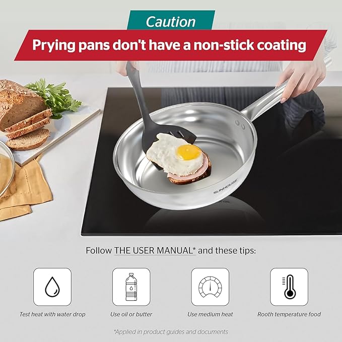 Sunhouse Frying Pan (FRY PAN (Basic), 8 inch)
