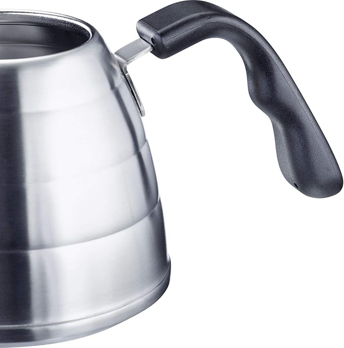 Westmark Brasilia Plus 24582260 Gooseneck Kettle with Thermometer Suitable for Induction Cookers 18/8 Stainless Steel