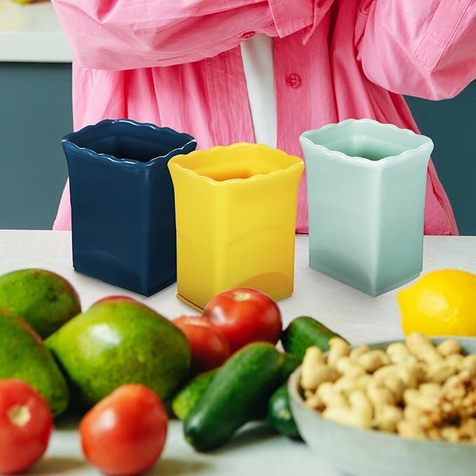 3Pcs Cup Slicer with 3Pcs Gap Cleaning, Stainless Steel Egg Slicer Fruit Slicer Strawberry Banana Cutter Fruit and Vegetable Slice Fresh Platter Making