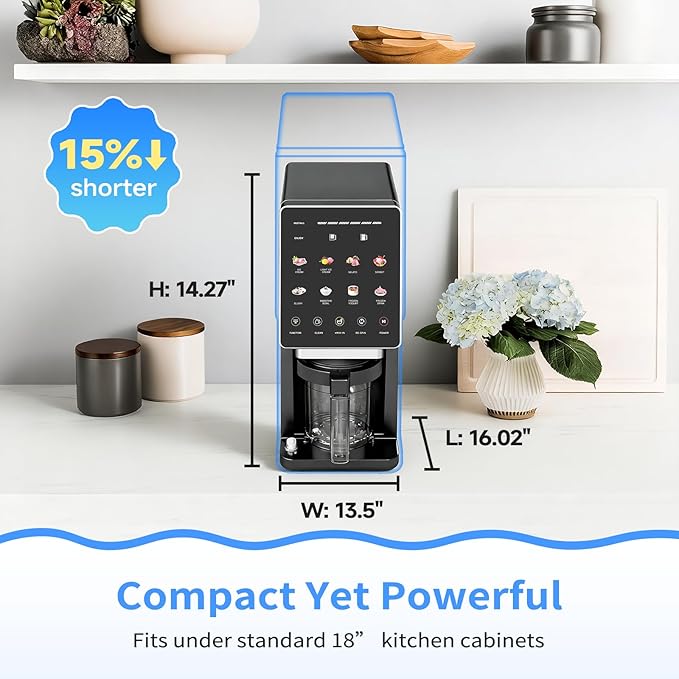 Valentine’s Day Gift – Ice Cream Maker & 10-in-1 Frozen Treat Maker, 60 oz 3 Pint, Mix-In + Re-Spin for Creamier Texture, Gelato/Sorbet/Slushie/Frozen Yogurt/Milkshake/Smoothie Bowls, Recipe Guide