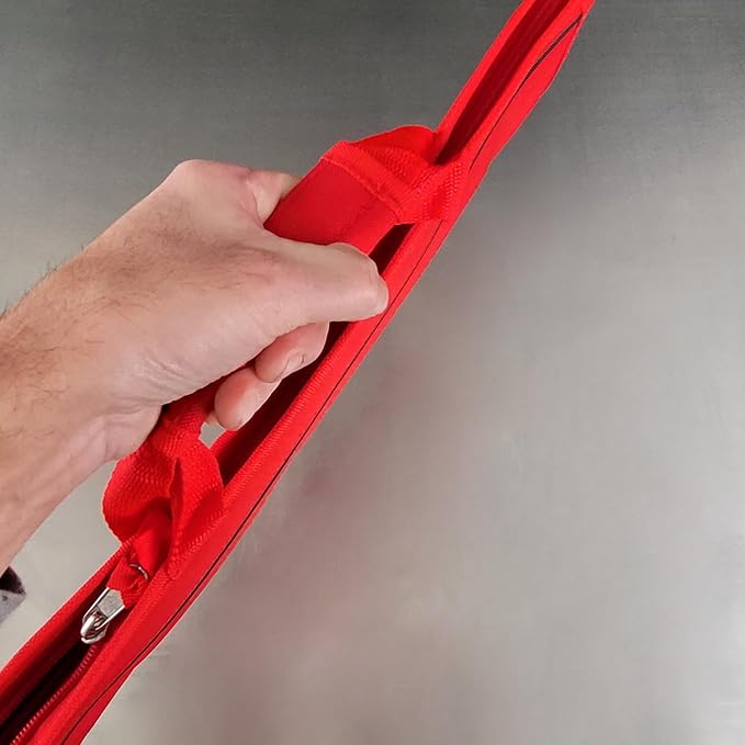 Ergo Chef 5 Pocket Chef Knife Case Roll Bag Bi-Fold (Red) Lightweight - Durable Nylon / Polyester Blend– Perfect for the Busy Traveling Chef