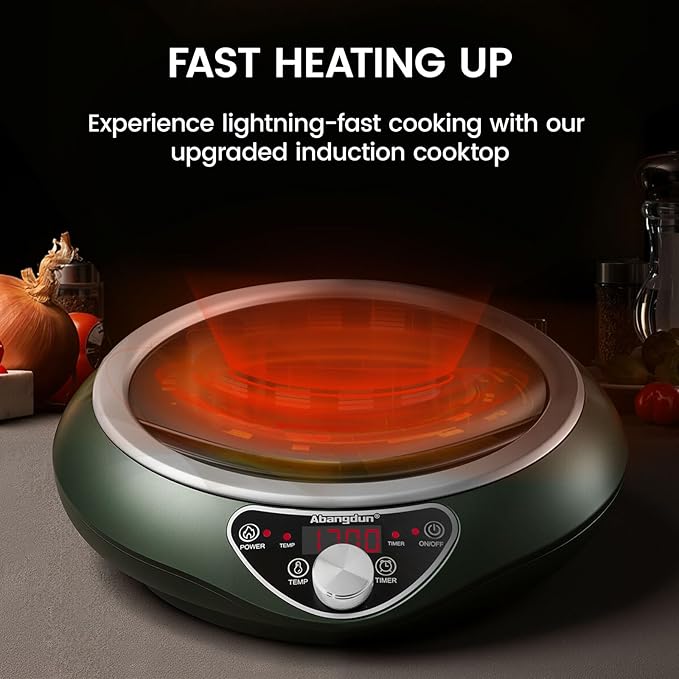 Abangdun Induction Wok Cooktop，1700W Electric Wok Portable Induction Single Burner Used For Home And Commercial
