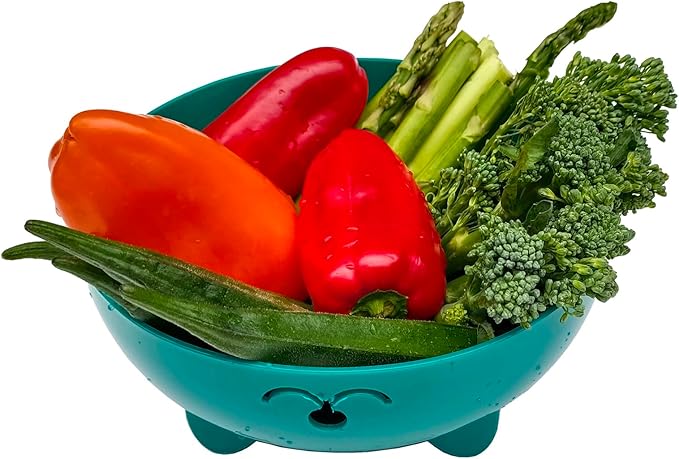 68 OZ Microwave Ramen Bowl, Noodle Cooker, Steamer for Cooking Food and Vegetables with Removable Strainer, Green