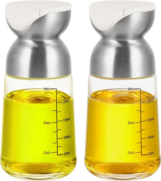 Vucchini Olive Oil Dispenser Bottle 9 Ounce Soy Sauce Vinegar Dispenser Cooking Oil Bottle Container for Air Fryer, Salad, BBQ, Frying