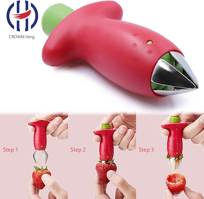 Remover, tomato corer, strawberry remover, kitchen tool tweezers, fruit clip, suitable for fruits and vegetables, suitable for strawberries, pineapples, tomatoes, fruits,