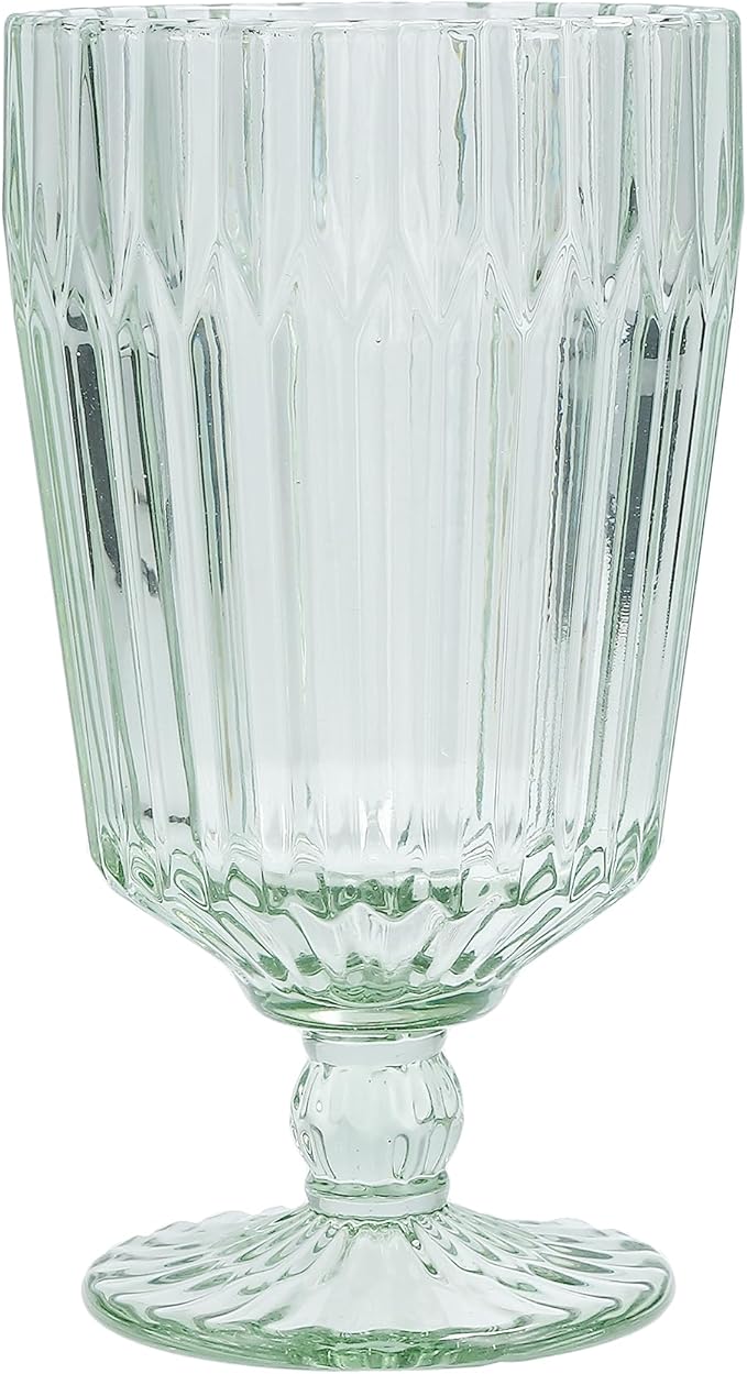 Fortessa Archie Glass Drinkware, Goblet Glass (Set of 6), 14.2 Ounce, Sage