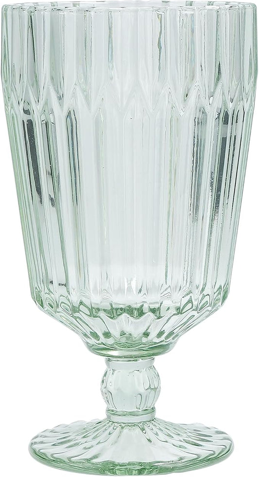 Fortessa Archie Glass Drinkware, Goblet Glass (Set of 6), 14.2 Ounce, Sage