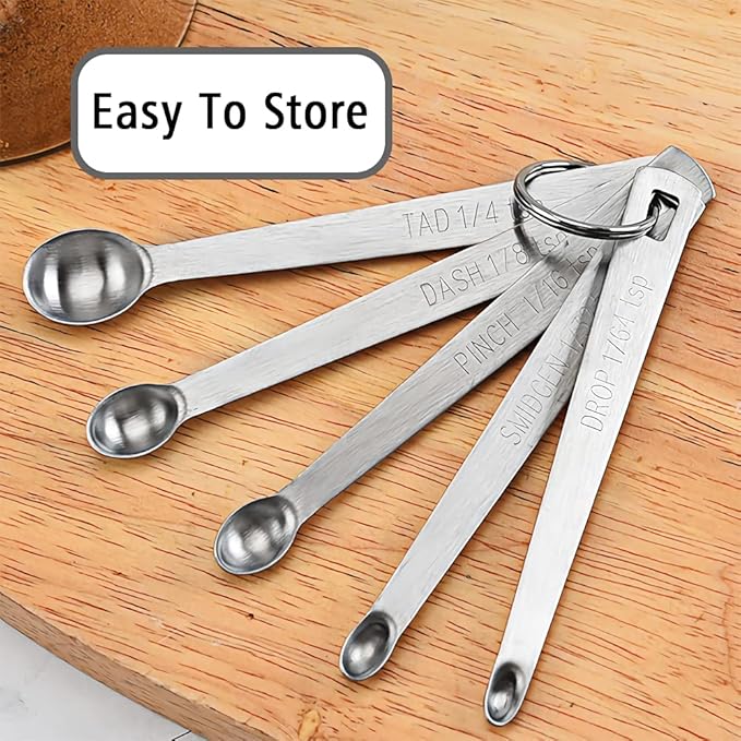 1PCS 1/4 Teaspoon(1/4tsp, 1.25 ml, Tad) Single Tiny Measuring Spoon, Small Individual Stainless Steel Measure Spoons Only