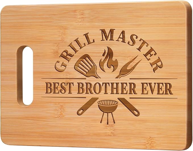 Gifts for Brother, Brother Christmas Gifts from Sister, Birthday Valentine Fathers Day Christmas Gifts for Brothers Adult - Best Brothers Ever Unique Engraved Cutting Board