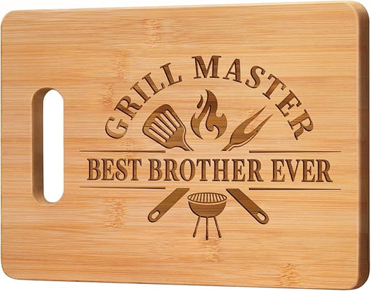 Gifts for Brother, Brother Christmas Gifts from Sister, Birthday Valentine Fathers Day Christmas Gifts for Brothers Adult - Best Brothers Ever Unique Engraved Cutting Board