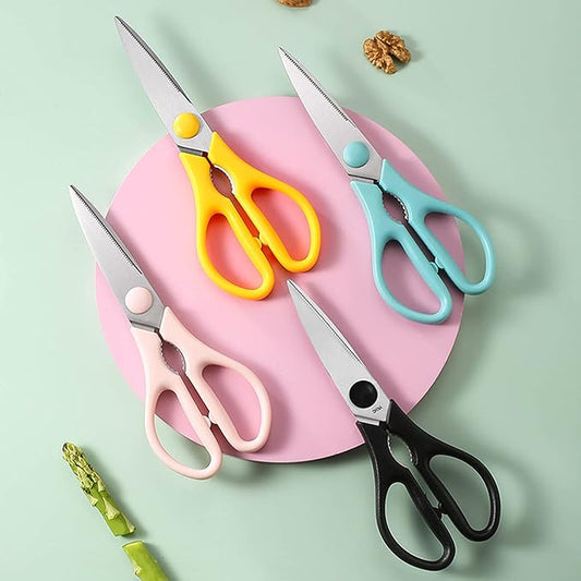 Kitchen Scissors, Rkqoa Pink Kitchen Shears Set Heavy Duty Cooking Scissor, Dishwasher Safe Stainless Steel Sharp Utility Shear for Cooking, Everyday use