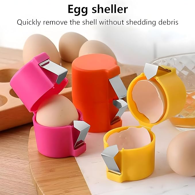 Precision Eggshell Opener– Stainless Steel Soft & Hard Boiled Egg Cutter, Heavy-Duty Shell Cracker for Clean, Perfect Cuts –Easy Breakfast Tool for Home, Chefs & Restaurants –No Mess, No Shell Pieces