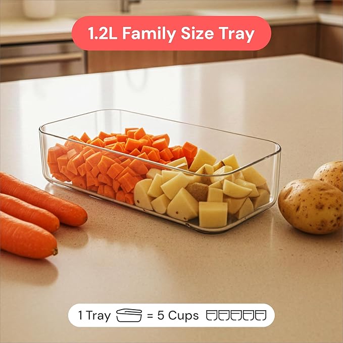 Fullstar Daily Vegetable Chopper and Mandoline Slicer - Kitchen Gadgets - Food Chopper with Container, Veggie Chopper, Fruit Cutter, Onion Dicer, Potato and Tomato Slicer for Salads (2-in-1, Black)