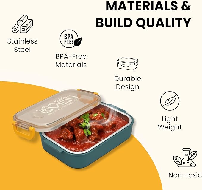 Oven – Flameless Self-Heating Lunch Box & Portable Food Warmer – No Fire or Plugs – Heats Cans, MREs & Meals in 10 Min – Perfect for Camping, Travel, Emergencies & Office