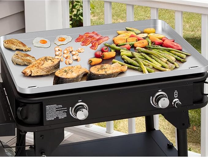 Stanbroil Stainless Steel Griddle Top for Cuisinart CGG-0028 28" 2-Burner Propane Gas Grill, 28 Inch Griddle Replacement Top with Dual Grease Management System