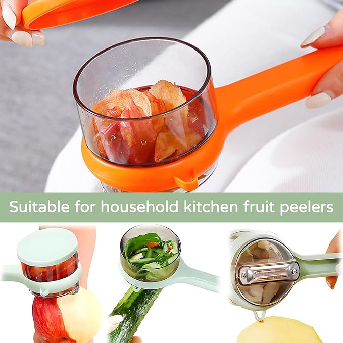 2 Pcs Peeling Knife With Storage Box,Peeler With Storage,Vegetable Peeler,Easy To Clean Peelers For Home Kitchen Fruit Peeling Supplies.