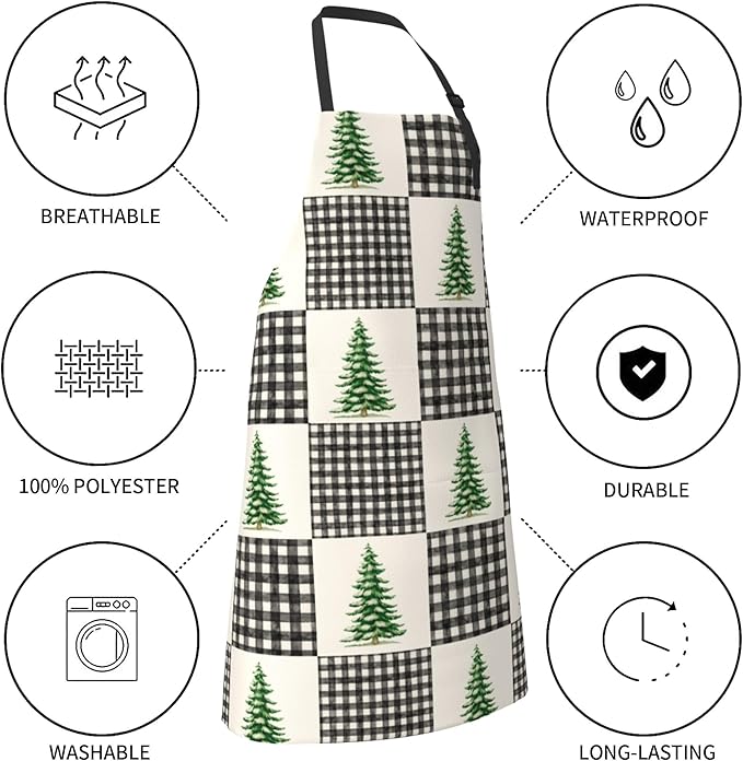 Apron with Pockets Aprons for Women Men Kitchen Chef Apron for Cooking Gardening Server Waitress Painting