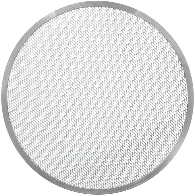 Fonteme 20-inch Aluminum Pizza Screen | Commercial Grade Pizza/Baking Screen for Oven | Pizza Baking Tray for Home And Restaurant | Round, Aluminum, 20-inch [1PK]