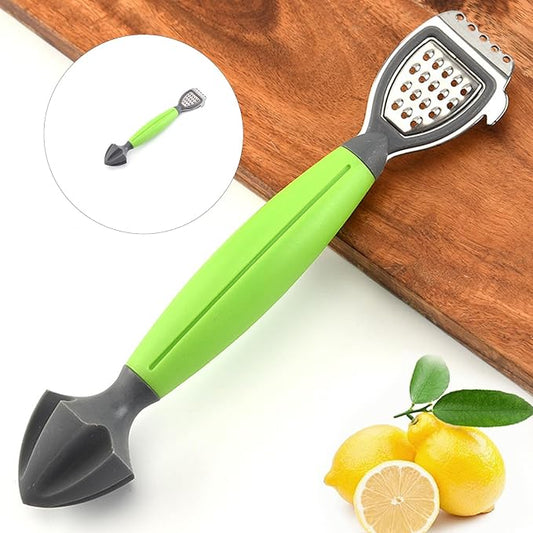 2Pcs Multifunctional Lemon Zester Grater and Juicer with Ergonomic Handle Compacts Kitchen Tool for Cooking